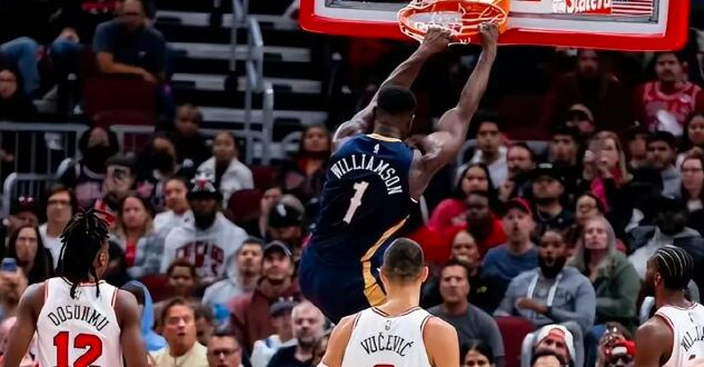 魔术完胜公牛，锡安扛起全队